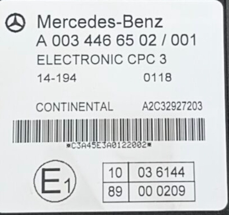 Ищу блок управления A0034466502 на МР4.  - photo 1