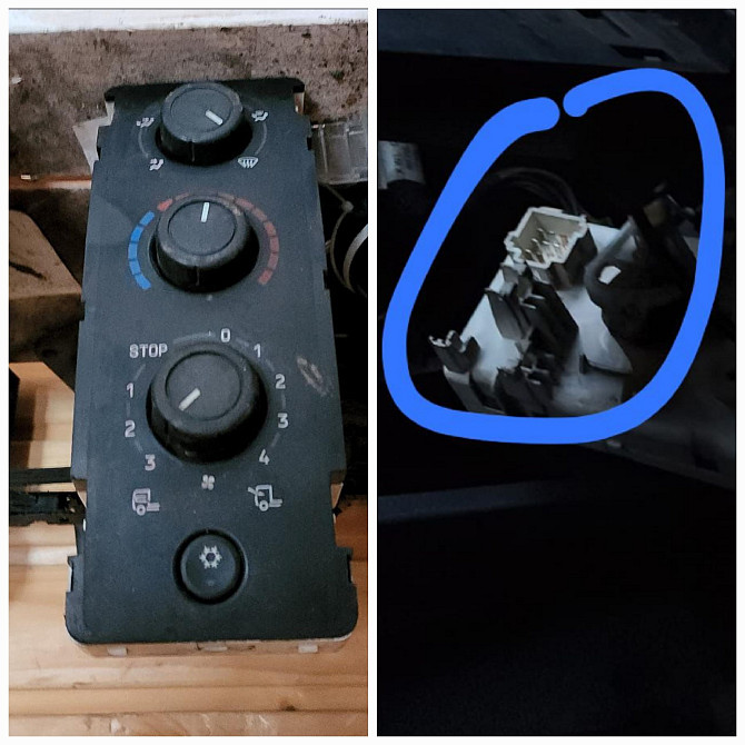 Нужен 7484171531 блок управления отопителем Renault и 7421396733 тросики, (фишка сзади квадратная). Вся Россия - изображение 1