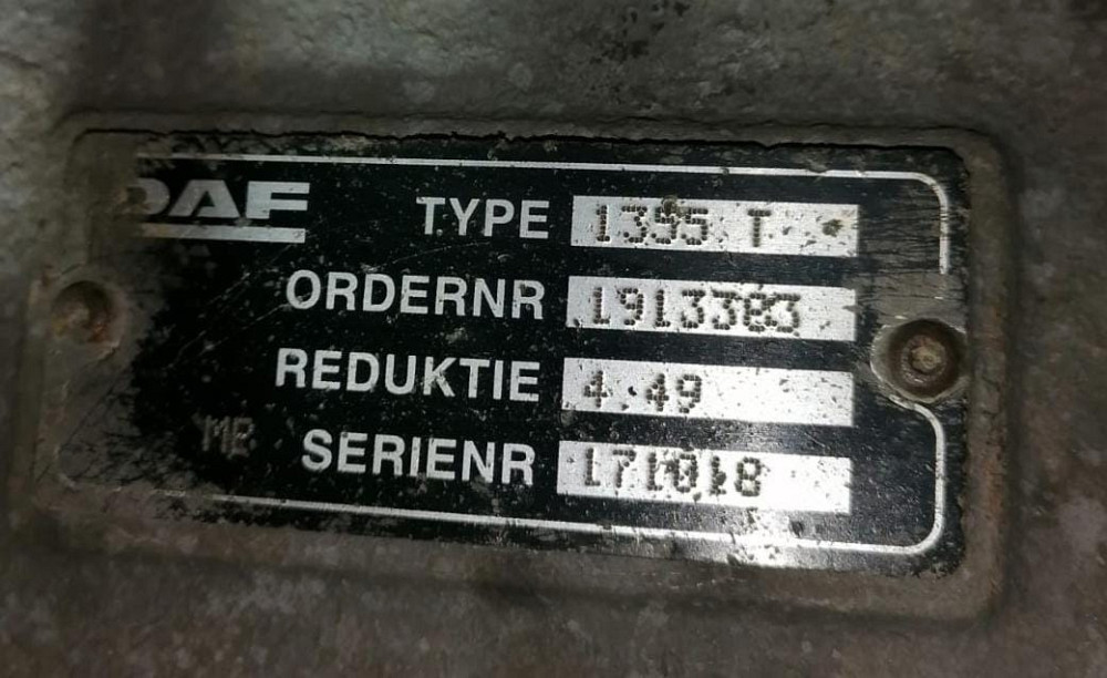 Ищу редуктор DAF 1355T, 4.49.  - photo 1