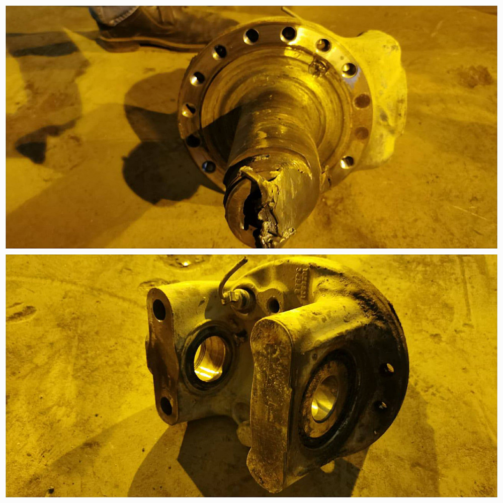 На Volvo FM Truck 8*4 X9PXG10G3KW128683 самосвал нужен поворотный кулак правый под ABS 21395531.  - photo 1