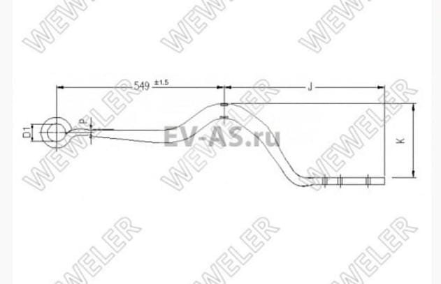 На Шмитц 2008 года штора нужна полурессора 10см ширина. Номер 1023939.  - photo 1