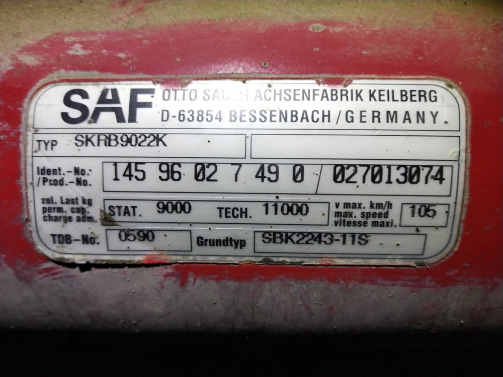 Нужна ось SAF SKRB9022K.  - photo 1