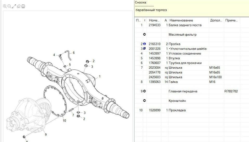 Нужна 2194533 балка заднего моста Скания 2017г. (тормоза барабаные на блок подшипниках).  - photo 1