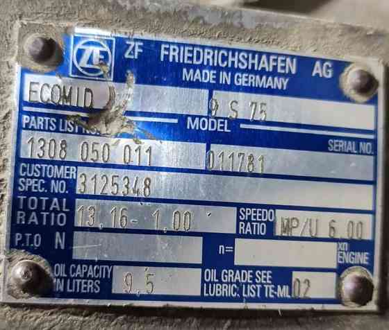 Ищу коробку передач Вольво FL6 2005 год / ZF9S75 / 1308050011 / 13.16-1.00. 