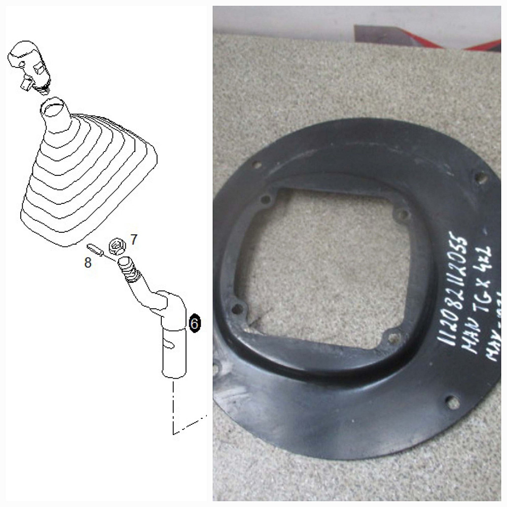 Ищу кронштейн кулисы, в кабине на ман 81613400125 + рычаг кпп 81326700215.  - photo 1