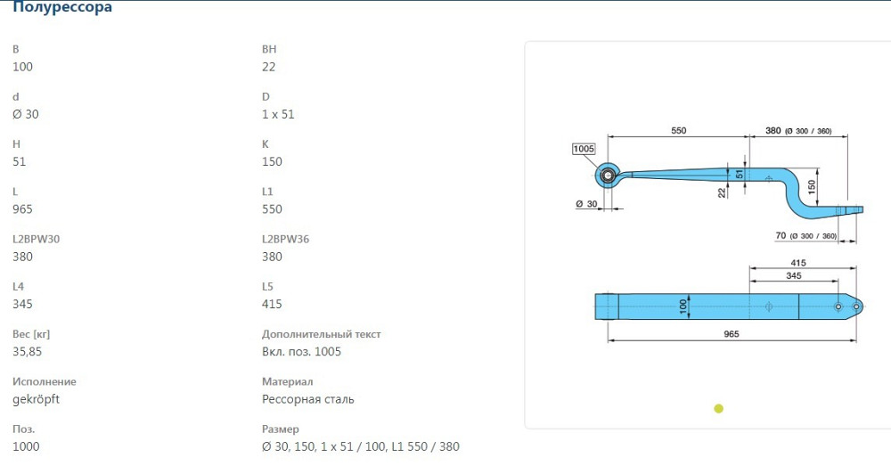 Ищу полурессору BPW с номером 0508213860.  - photo 1