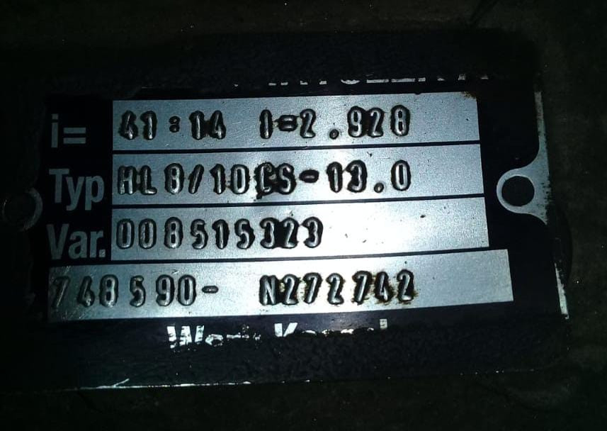 Ищем редуктор на старенький Мерс Актрос 4*2 - 2003г.  - photo 1