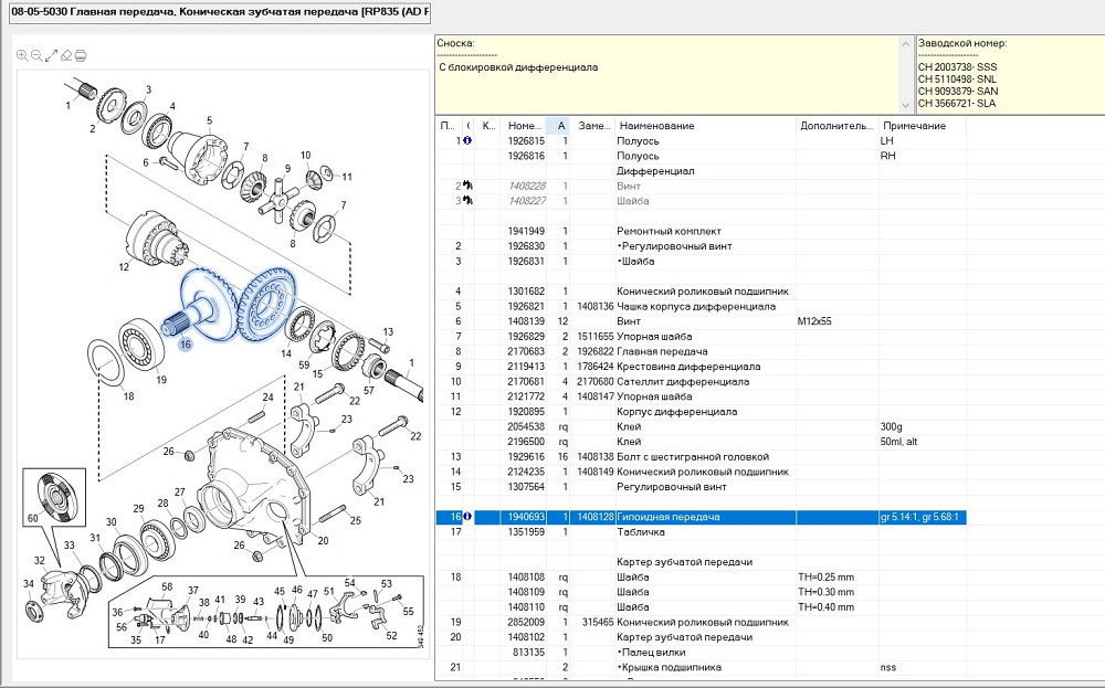 На Сканию 2017год ищу задний редуктор или пару RP835 п.ч 5.14/5.68.  - photo 1