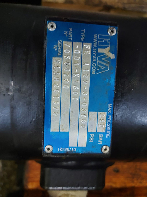 Нужен гидроцилиндр HYVA 70544230 FE A129-3-03880-001-K1600.  - photo 1