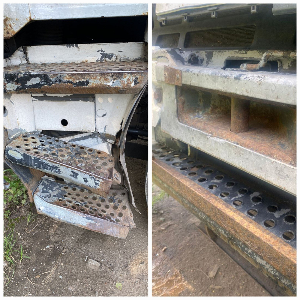 На Мерс ищу ступени в сборе (на водительскую и на пассажирскую сторону) и рамка нужна под номер.  - photo 1