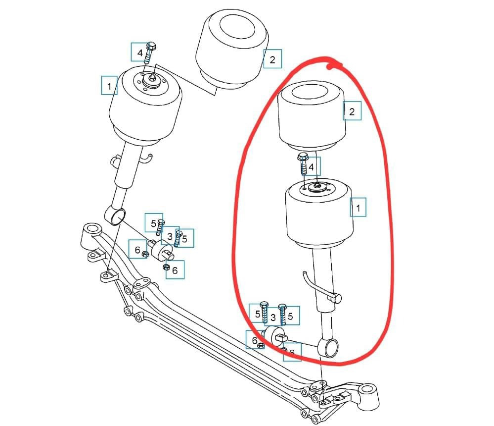 Куплю 81436506027 - пару амортизаторных модулей с пневмоподушкой в сборе (только свежие) MAN TGA/TGX  - photo 1