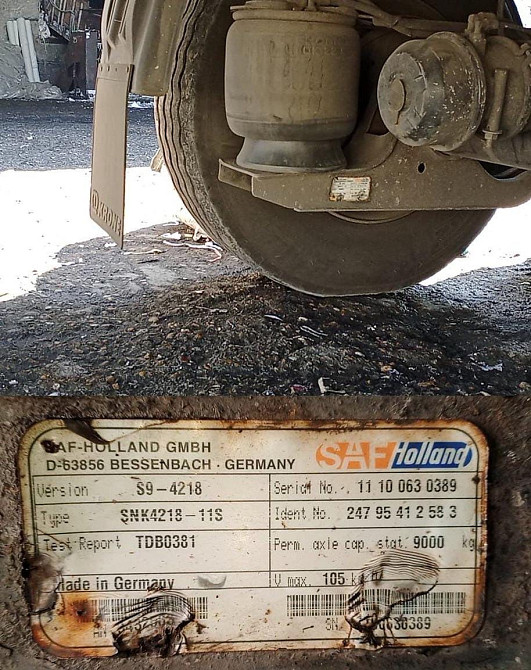 Ищу ось пpицепа SAF SNК4218-11S S9-4218 или балку.  - photo 1