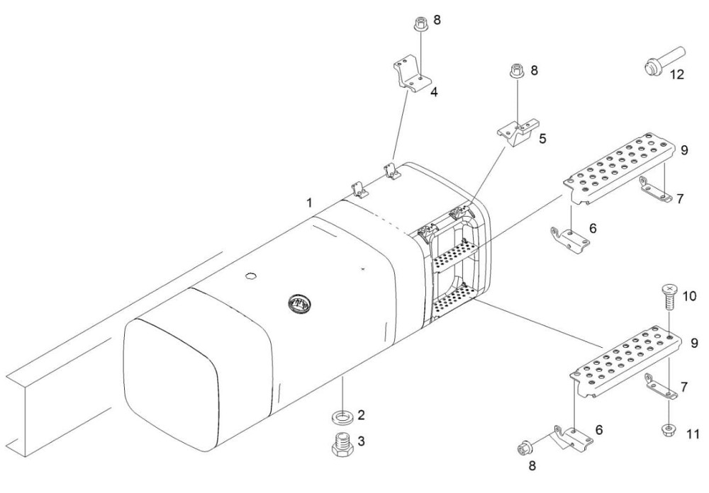 Ищу 81122015706 топливный бак 910L (700*2150*700).  - photo 1
