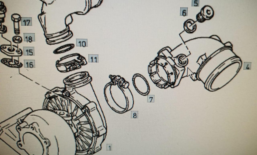 Нужен всасывающий патрубок 51082020289 под номером 4, на MAN двигатель D2865LF.  - photo 1