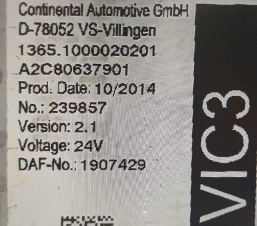 Ищу электронный блок управления VIC 3 DAF XF105, 1907429 (ищу не дорого).  - photo 1