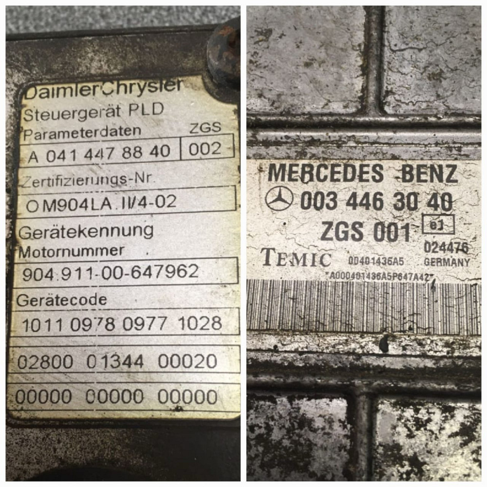 Нужен 0034463040, A0414478840 блок управления двигателем ОМ904 евро 2-3 170лс (блок управления с чип  - photo 1