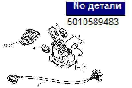 Нужен рычаг переключения кпп 5010589483 на Рено Магнум. 