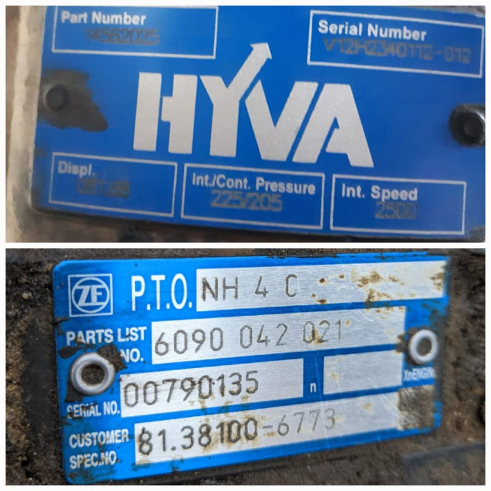 На MAN самосвал нужно в сборе: 14562025 насос подъема кузова и 81381006773 коробка отбора мощности.  - photo 1