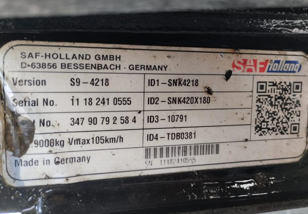 Купим такую ось SAF S9-4218 - на барабанах.  - photo 1