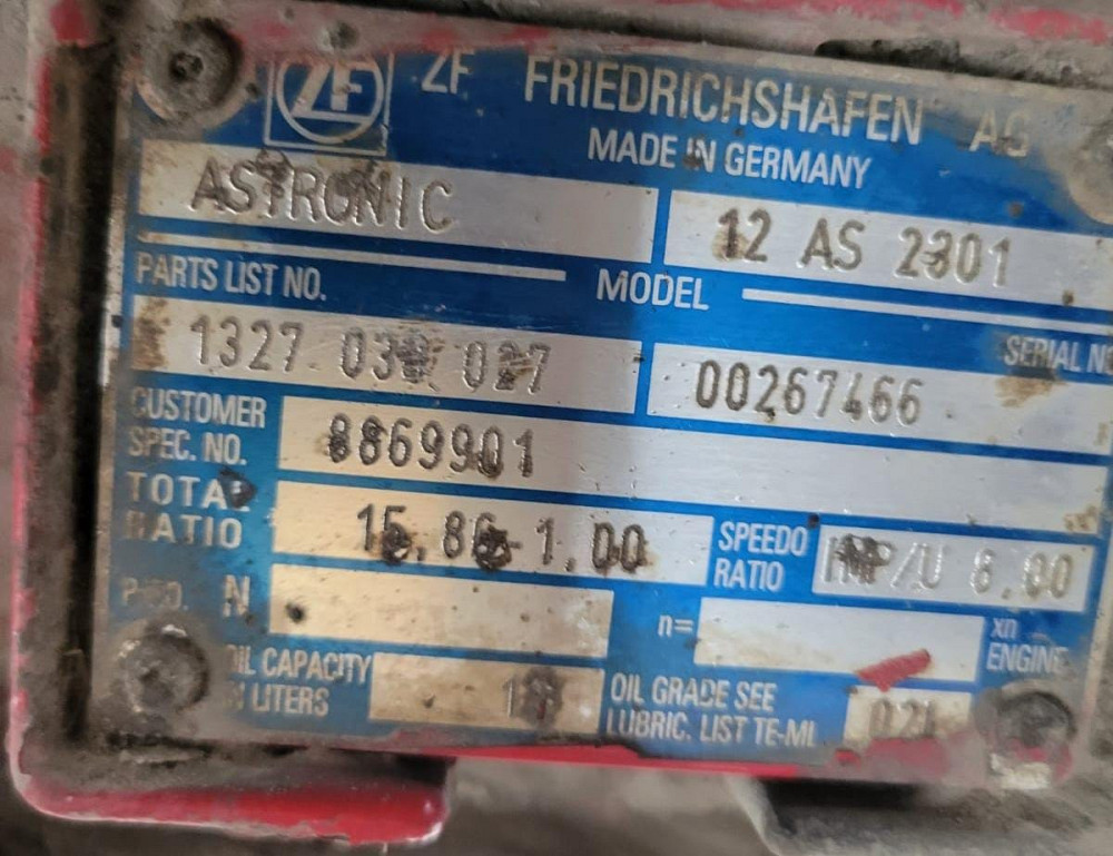 Ищу АКПП 12AS2301 на IVECO STRALIS (двс Курсор 8) 2003 г.в.  - photo 1