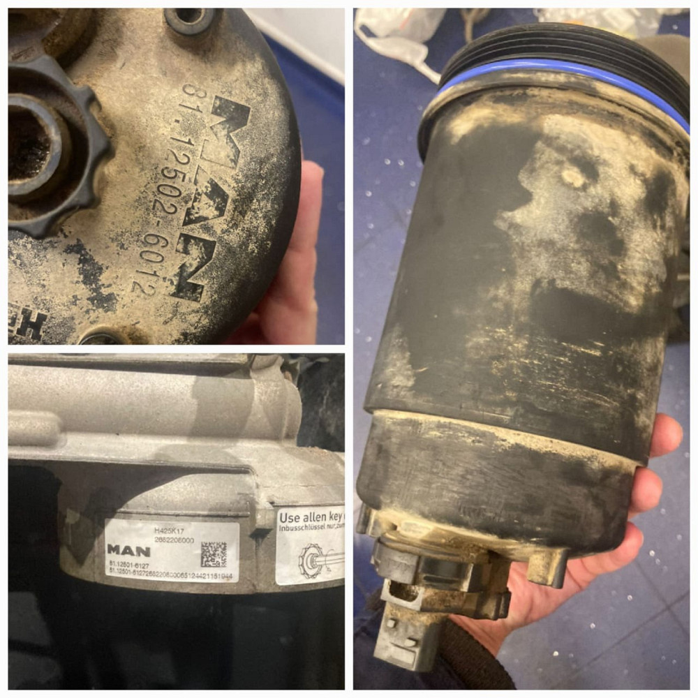 Нужен 81125026012 фильтр грубой очистки топлива, 81125016127 на MAN самосвал.  - photo 1