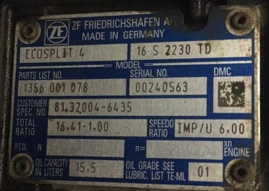 Нужна кпп 16S2230TD передат.число 1.00 MAN. Оплата по безналу.  - photo 1