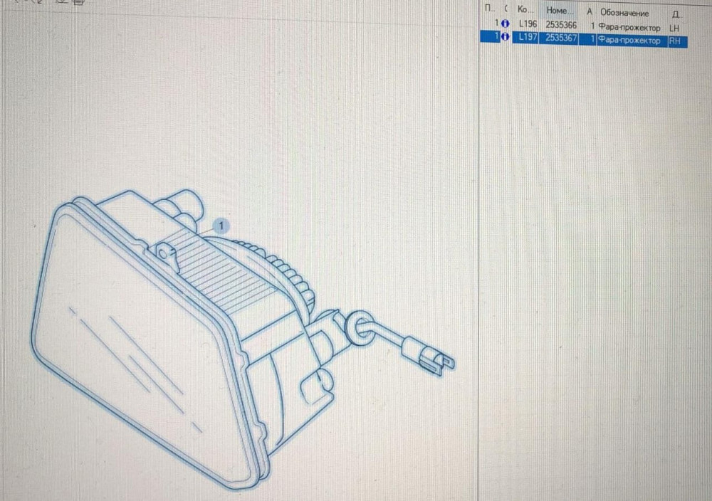 Ищу 2535367 фару-прожектор крыши кабины правую Скания 6 серия. Питер.  - photo 1