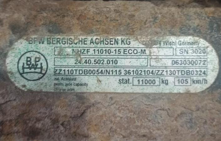 Нужна ось BPW NHZF 11010-15 ECO-M.  - photo 1