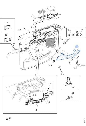 Ищу панель ручки двери водительской на Scania 6 серии, Арт. 2285301.  - photo 1