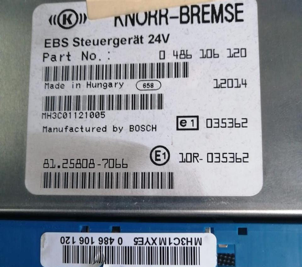 Нужен блок управления EBS на MAN TGS, 0486106120, 81258087066.  - photo 1