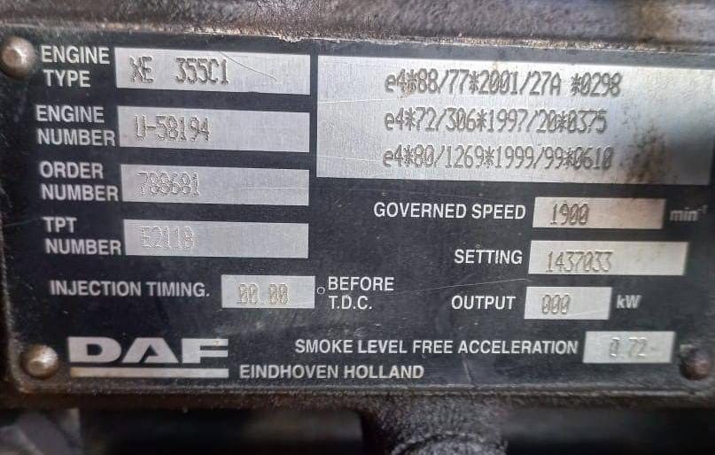 Куплю двигатель Daf xf95 2005-06 года E3 480 лс.  - photo 1