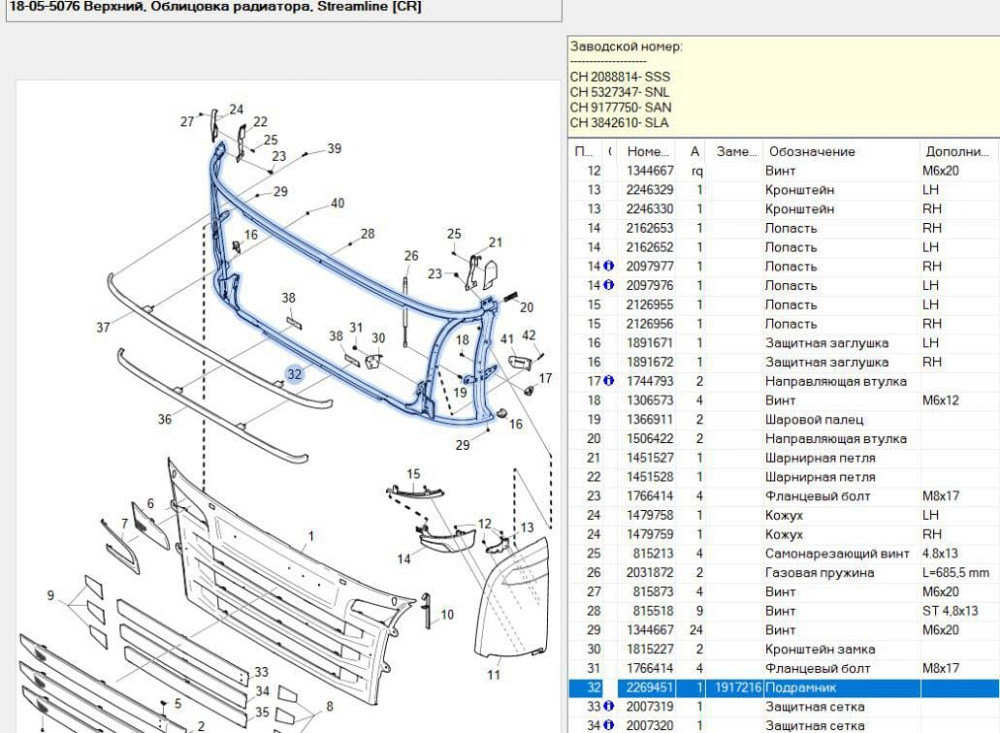 Нужен каркас капота Скания R/G 5 серия. Вся Россия - изображение 1