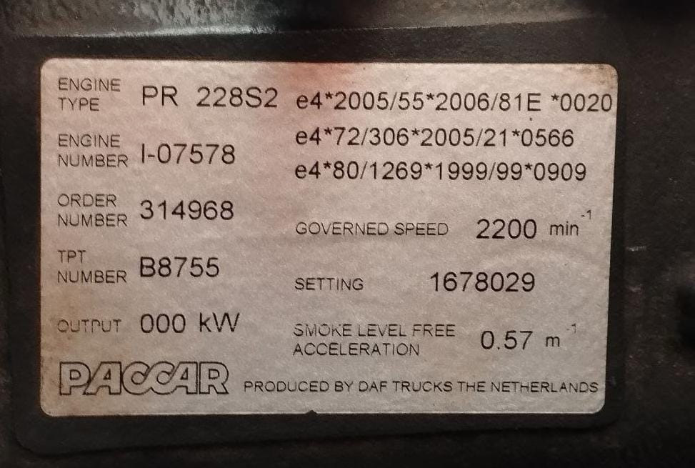 На DAF LF45 ищу мотор PR 228S2 е5. Вся Россия - изображение 1