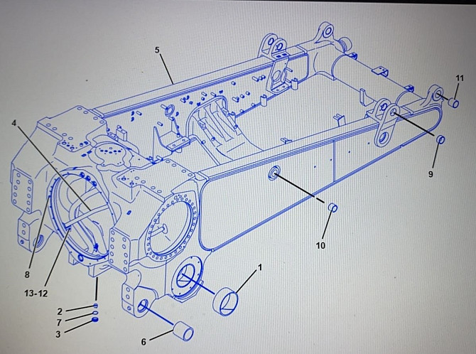 Ищу раму для бульдозера CATERPILLAR D10T Артикул: 213-0496, номер замены: 213-0495.  - photo 1