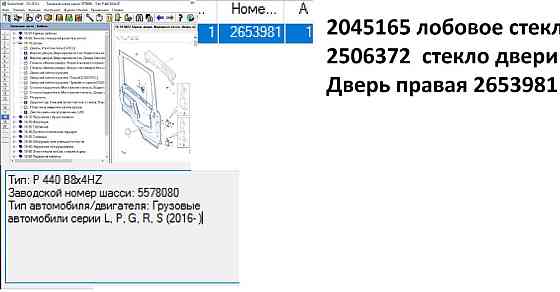 На Сканию нужны: 2045165 лобовое стекло, 2506372 стекло двери правое, 2653981 дверь правая (кабина Вся Россия