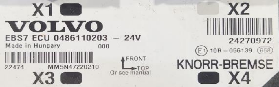 Knorr-Bremse 0486110059 блок управления тормозами EBS7 Санкт-Петербург - изображение 1