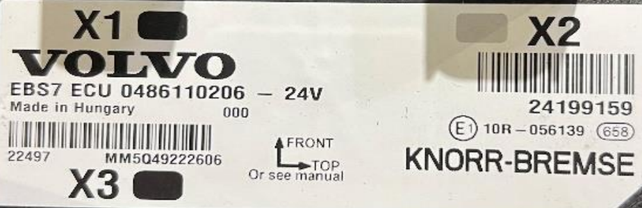 Knorr-Bremse 0486110206 блок управления тормозами EBS7 Sankt-Peterburg - photo 1