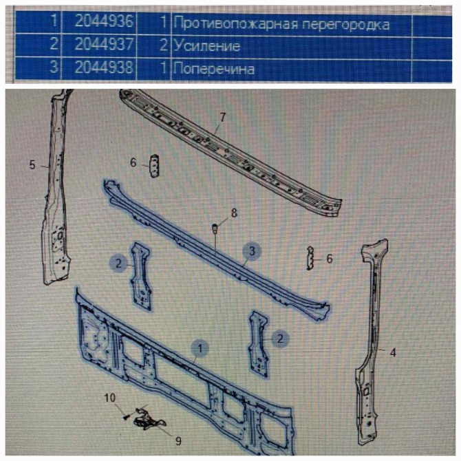 На SCANIA P440B8x4HZ 2020г. самосвал куплю железо от кабины, как указано на фото под номером 1,2,3,9  - photo 1