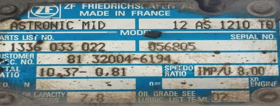 Ищу кпп на MAN ZF12AS1210TO.  - photo 1