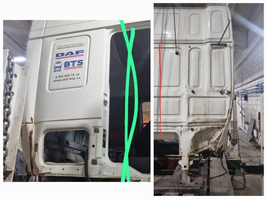 Нужен правый задний угол кабины Даф 105.  - photo 1