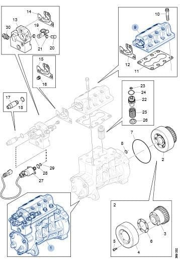 Ищу головку топливного насоса Scania мотор DC16 XPI 5 серия. арт. 2085049. Либо топливный насос в сб  - photo 1