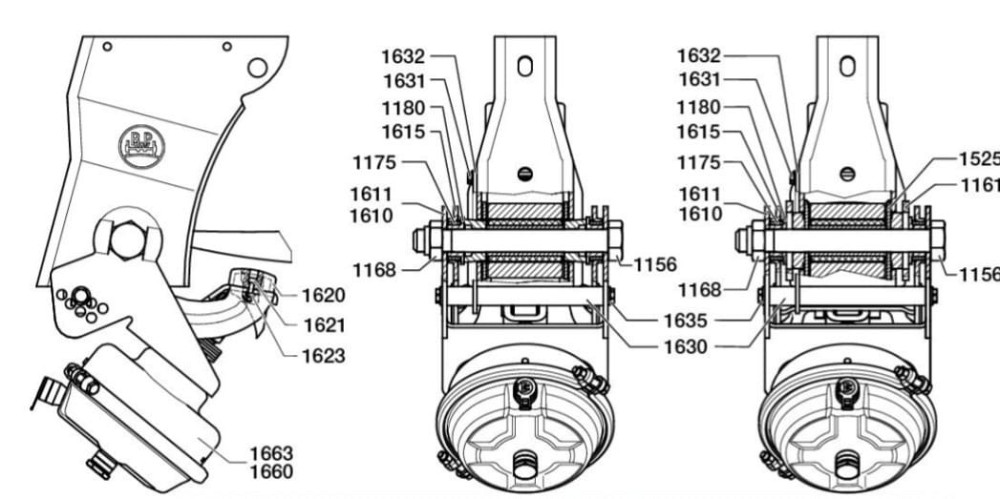 Нужен механизм подъемной оси на полуприцеп. Bpw.  - photo 1