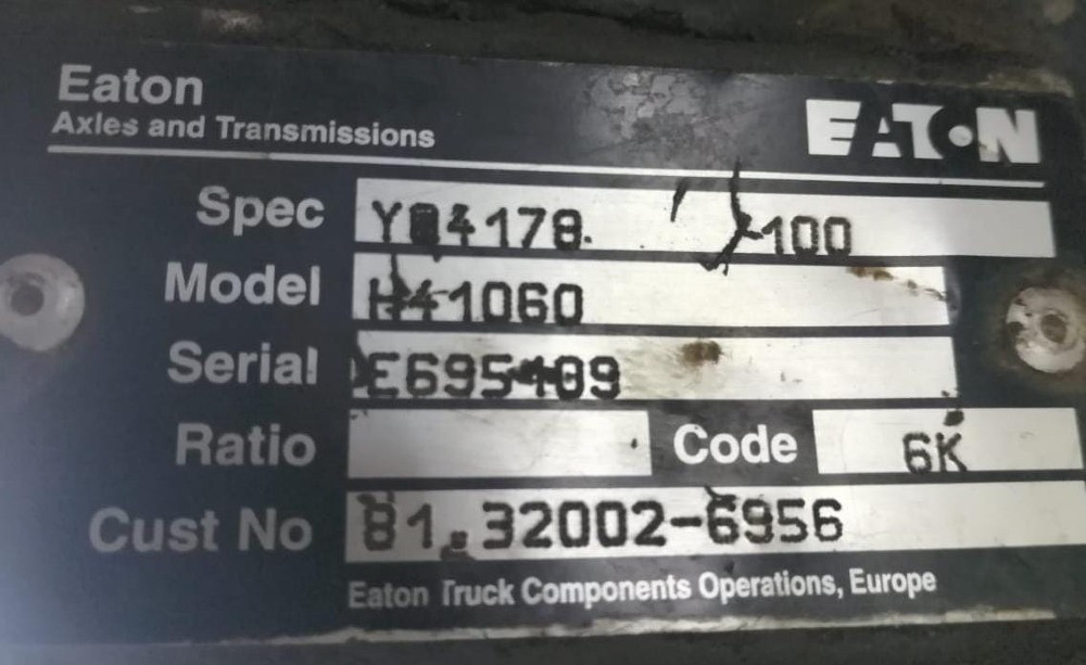 Нужна кпп eaton H0 4178 или крышка первичного вала с валом или кпп в сборе 81320026956.  - photo 1