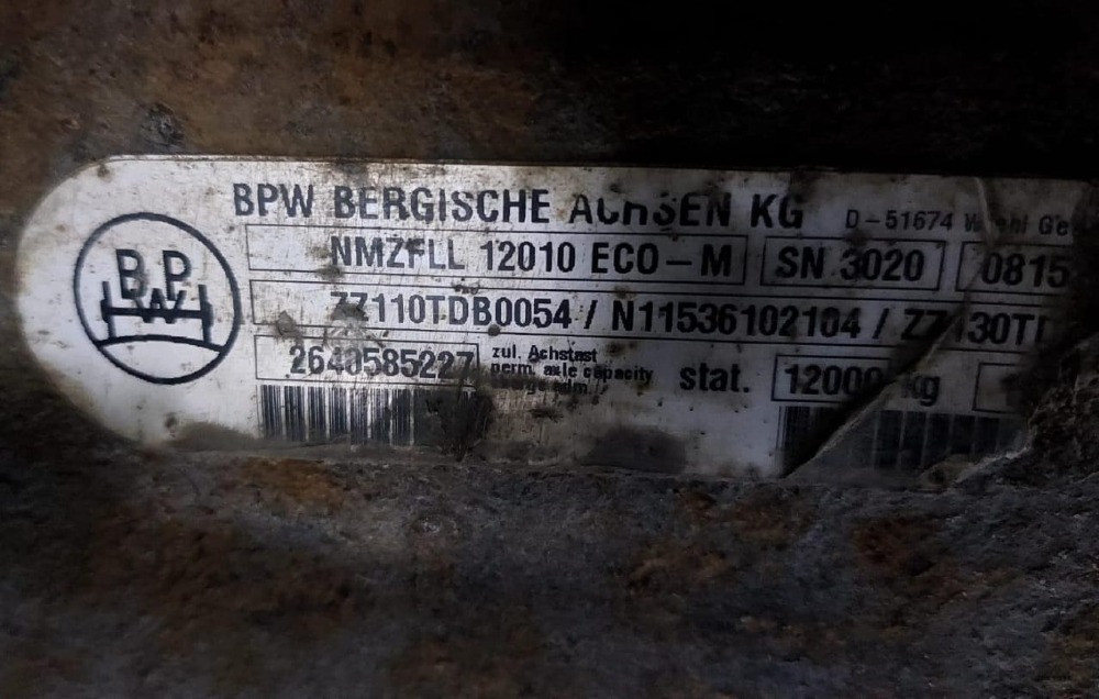 Нужна ось поворотная BPW NMZFLL 12010 ECO-M.  - photo 1