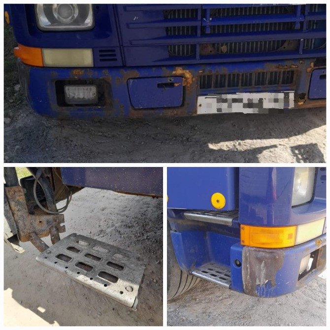 На Вольво фш 2000 года нужны корпуса подножек оригинал обе (пластик) и бампер.  - photo 1