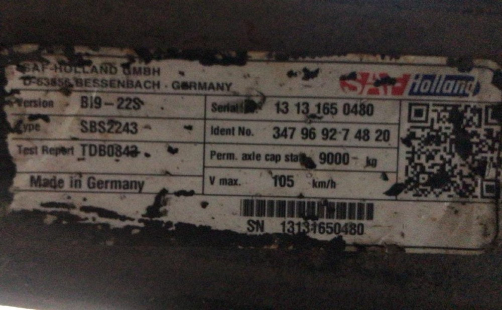 Куплю ось SAF Bl9-22S, на коробах дисковые тормоза. Желательно всборе!!!  - photo 1