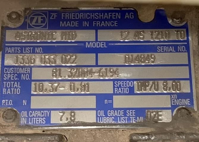 Ищу АКПП 12AS1210TO на MAN TGM. Вся Россия - изображение 1