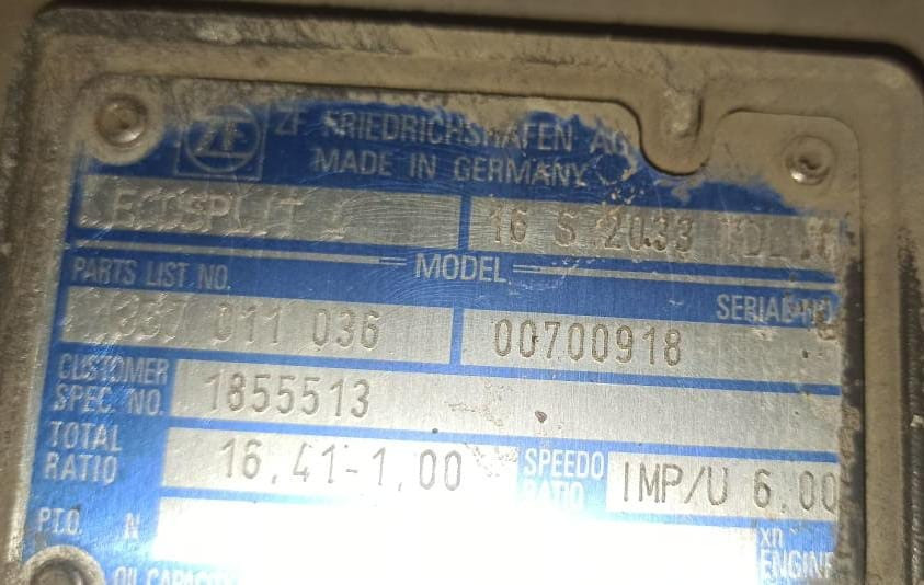 На DAF XF105 ищу кпп ZF16S2033 TDL передатка 1.00.  - photo 1