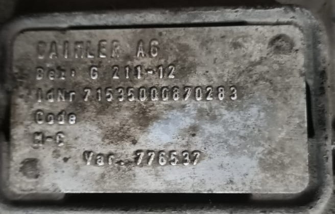 На Мерседес Актрос вин WDB9340321L456167 ищем кпп G211-12 715350, 776537.  - photo 1