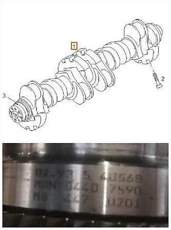 Ищу коленвал Man D2866LF09, 51021017613. Вся Россия - изображение 1